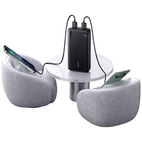 Powerbank USAMS PB83 2xUSB-A 1xUSB-C 20000mAh biały