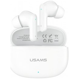 Słuchawki TWS USAMS E05 Bluetooth 6.0 bezprzewodowe biały