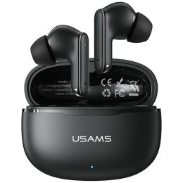 Słuchawki TWS USAMS E05 Bluetooth 6.0 bezprzewodowe czarny