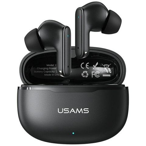 Słuchawki TWS USAMS E05 Bluetooth 6.0 bezprzewodowe czarny