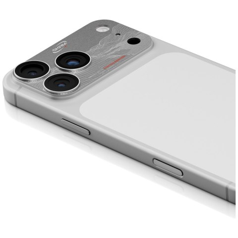 Szkło na obiektyw aparatu Skinarma Sonix Full Aluminium do iPhone 17 Pro Max srebrny