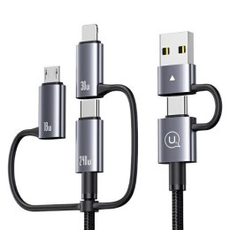USAMS Kabel 6w1 Fast charging 240W 2m Data Cable Digital dispay Aluminium Alloy Seria Sufeng (SJ738)