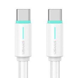 USAMS Kabel USB-C/USB-C 1m SJ73460W biały/white YU Series SJ734USB02 (US-SJ734)