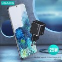 USAMS Ład. siec. 1xUSB-C T42 mini 25W(only head) Super SI 5V-3A PD3.0 Fast Charging czarny/black CC140TC01 (US-CC140)