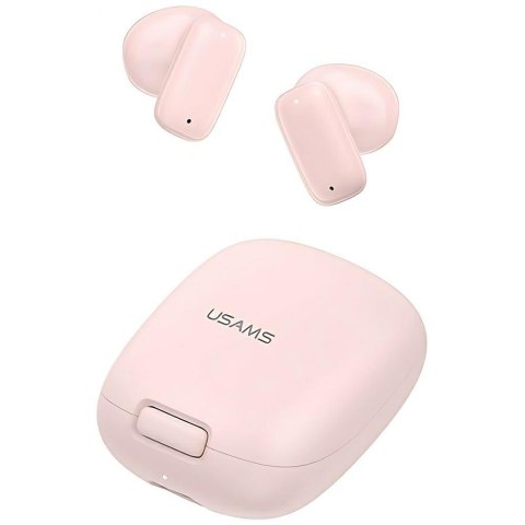 USAMS Słuchawki Bluetooth 5.3 TWSID Series bezprzewodowe różowy/pink BHUID04 (ID25)