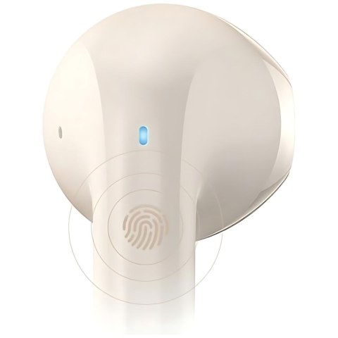 USAMS Słuchawki Bluetooth 5.3 TWSRhymbo Series bezprzewodowe beżowy/beige BHUYO02 (US-YO17)