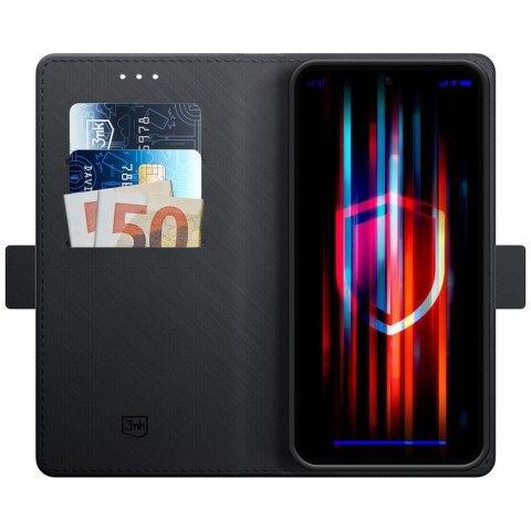 Etui 3MK Wallet Case do Google Pixel 10A czarny