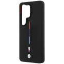 Etui BMW M Silicone Tricolor Line MagSafe do Samsung Galaxy S26 Ultra czarny
