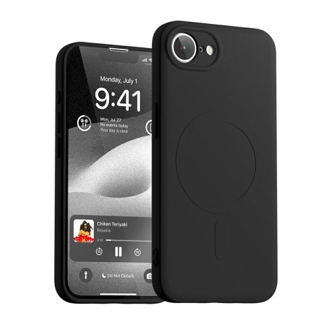 Etui Mercury Semi-Silicone MagSafe do iPhone 16e / 17e czarny