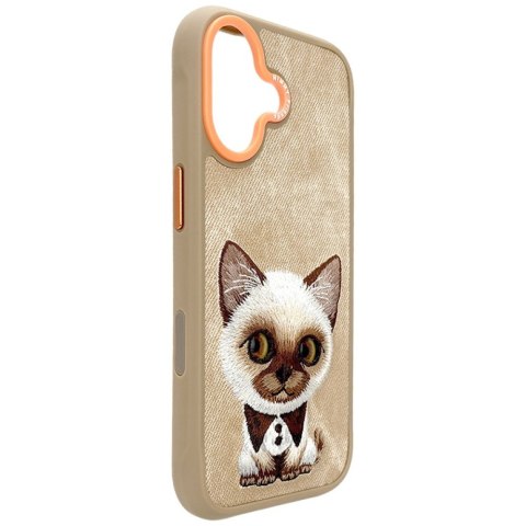 Etui Nimmy Big Eyed Pet 2.0 Cat do iPhone 17 beżowy