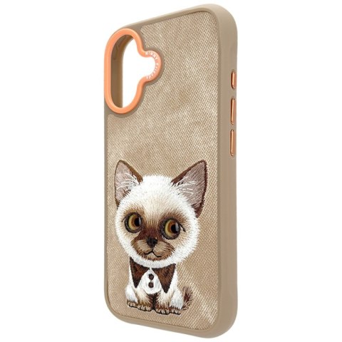 Etui Nimmy Big Eyed Pet 2.0 Cat do iPhone 17 beżowy