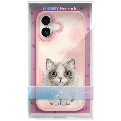 Etui Nimmy Big Eyed Pet 2.0 Cat do iPhone 17 różowy