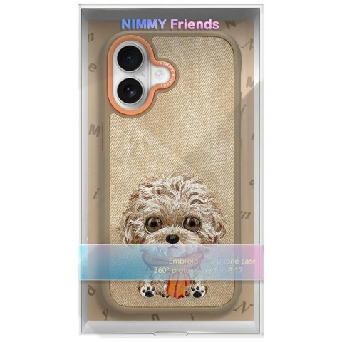 Etui Nimmy Big Eyed Pet 2.0 Dog do iPhone 17 beżowy