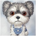 Etui Nimmy Big Eyed Pet 2.0 Dog do iPhone 17 szary