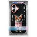 Etui Nimmy Glasses Cool Cat do iPhone 17 czarny