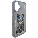 Etui Nimmy Glasses Cool Dog do iPhone 17 szary