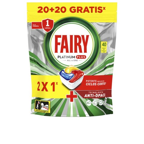 Tabletki do Zmywarki Fairy FAIRY PLATINUM PLUS Cytrynowa (40 Sztuk)