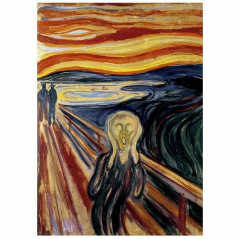 Układanka puzzle Educa 20308 The Scream, Edvard Munch 1000 Części