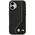 Etui BMW M Carbon Line & Logo MagSafe do iPhone 17 żółty
