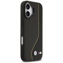 Etui BMW M Carbon Line & Logo MagSafe do iPhone 17 żółty