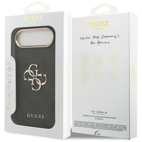 Etui Guess 4G Big 4G Classic Logo do iPhone Air czarny złoty