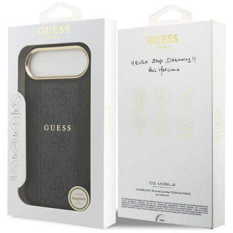 Etui Guess 4G Stripe MagSafe do iPhone Air czarny