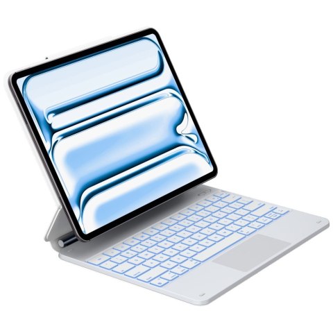 Etui Typecase Edge z klawiaturą do iPad Air 13" 2024/2025 biały