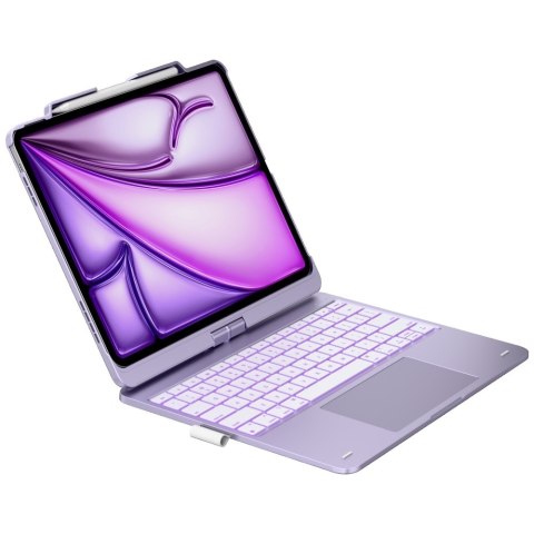 Etui Typecase Flexbook Touch z klawiaturą do iPad Air 13" M2 2024 / M3 2025 / M4 2026 jasny fiolet