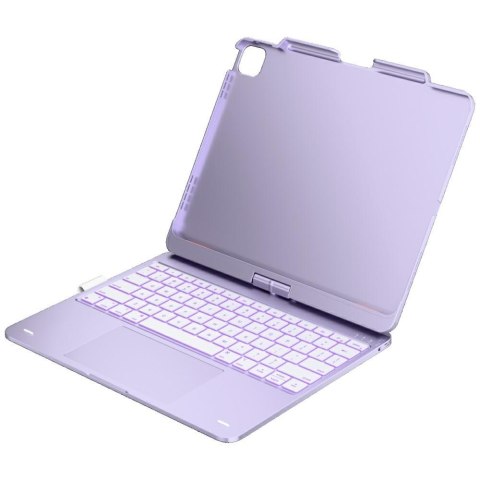 Etui Typecase Flexbook Touch z klawiaturą do iPad Air 13" M2 2024 / M3 2025 / M4 2026 jasny fiolet