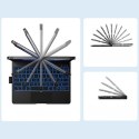Etui Typecase Flexbook Touch z klawiaturą do iPad Air 13" M2 2024 / M3 2025 / M4 2026 jasny fiolet