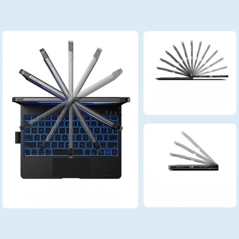 Etui Typecase Flexbook Touch z klawiaturą do iPad Air 13" M2 2024 / M3 2025 / M4 2026 jasny fiolet