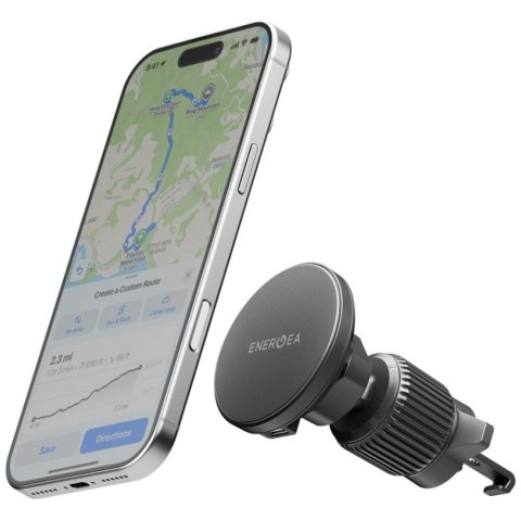 Uchwyt samochodowy Energea Magdrive Kit 15W na szybe/na kratke wentylacyjną/na deske rozdzielcz