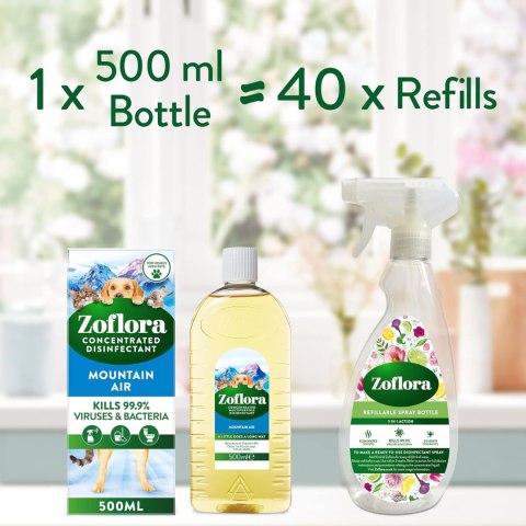 Zoflora Mountain Air Wielofunkcyjny Koncentrat Czyszczący po Zwierzętach 500 ml