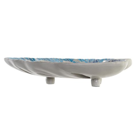 Dekoracja na Stół DKD Home Decor Niebieski Kolor Zielony Żywica Szkło 45 x 36 x 9 cm 43 x 36 x 9 cm (2 Sztuk)