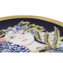 Dekoracja na Stół DKD Home Decor Niebieski Wielokolorowy Porcelana 42 x 42 x 4 cm