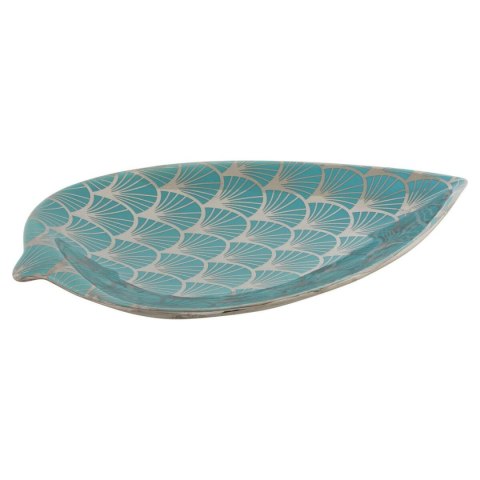 Dekoracja na Stół DKD Home Decor Turkusowy Porcelana 27,5 x 16 x 3 cm