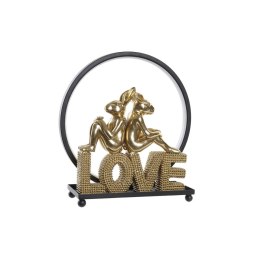 Dekoracja świetlna DKD Home Decor Love Żywica Królik love 30 x 11 x 31,5 cm