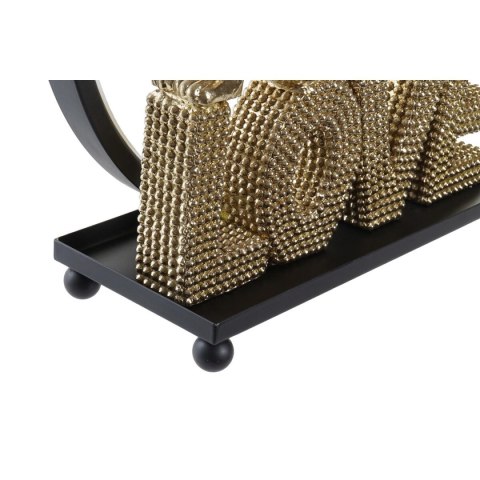 Dekoracja świetlna DKD Home Decor Love Żywica Królik love 30 x 11 x 31,5 cm