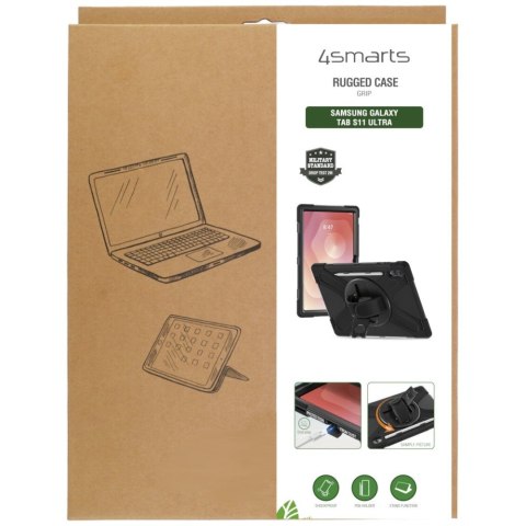 Etui 4Smart Rugged Grip do Samsung Galaxy Tab S11 Ultra czarny
