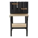 Grill Węglowy na Kólkach DKD Home Decor Czarny Naturalny Metal Stal 113 x 51 x 97 cm (113 x 51 x 97 cm)
