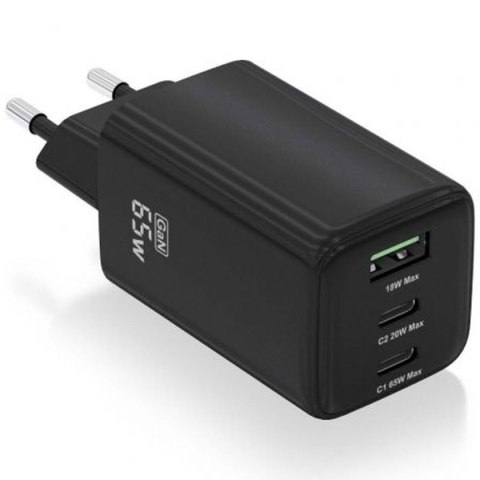 Ładowarka Ścienna Aisens ASCH-65W3P042-BK Czarny Wielokolorowy 65 W