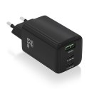 Ładowarka Ścienna Aisens ASCH-65W3P042-BK Czarny Wielokolorowy 65 W