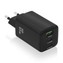 Ładowarka Ścienna Aisens ASCH-65W3P042-BK Czarny Wielokolorowy 65 W