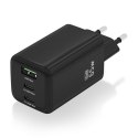 Ładowarka Ścienna Aisens ASCH-65W3P042-BK Czarny Wielokolorowy 65 W