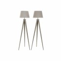 Lampa Stojąca DKD Home Decor 40 x 40 x 154 cm Beżowy Metal Krem Plastikowy 220 V 25 W 60 W Sosna (2 Sztuk)