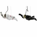 Lampa Sufitowa DKD Home Decor Czarny Biały Żywica 220 V 50 W (46 x 14.5 x 20 cm) (2 pcs)