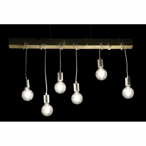 Lampa Sufitowa DKD Home Decor Czarny Metal Drewno Biały 220 V 50 W (100 x 7 x 160 cm) (2 pcs)