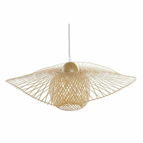 Lampa Sufitowa DKD Home Decor Wielokolorowy Naturalny Drewno Bambus Kapelusz słoneczny 55 x 55 x 19 cm