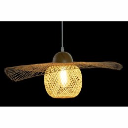Lampa Sufitowa DKD Home Decor Wielokolorowy Naturalny Drewno Bambus Kapelusz słoneczny 55 x 55 x 19 cm