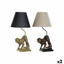 Lampa stołowa DKD Home Decor 32,5 x 30 x 60 cm Czarny Beżowy Złoty Metal Żywica 220 V 50 W (2 Sztuk)